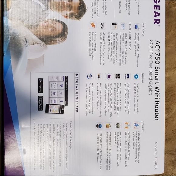 NETGEAR - AC1750 Dual-Band Wi-Fi 5 Router - Black - Picture 6 of 6